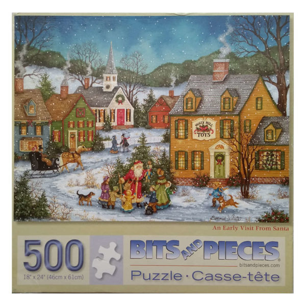 Bits and Pieces An Early Visit From Santa Jigsaw Puzzle Father Christmas Scene