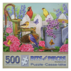 Bits and Pieces Peonies Pump by Jane Maday 500 pieces jigsaw box