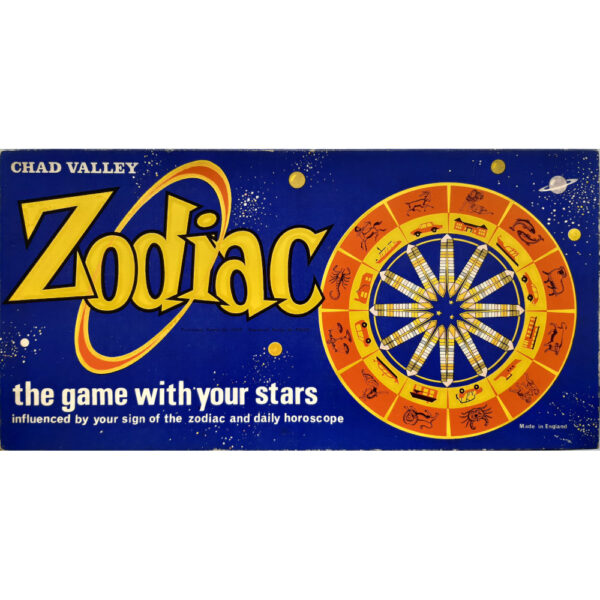 Chad Valley Zodiac Box the game with your stars influenced by your sign of the zodiac and daily horoscopes Astrology 1960s Game