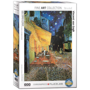 Eurographics Cafe Terrace at Night Vincent Van Gogh Fine Art Collection 1000 pieces jigsaw box