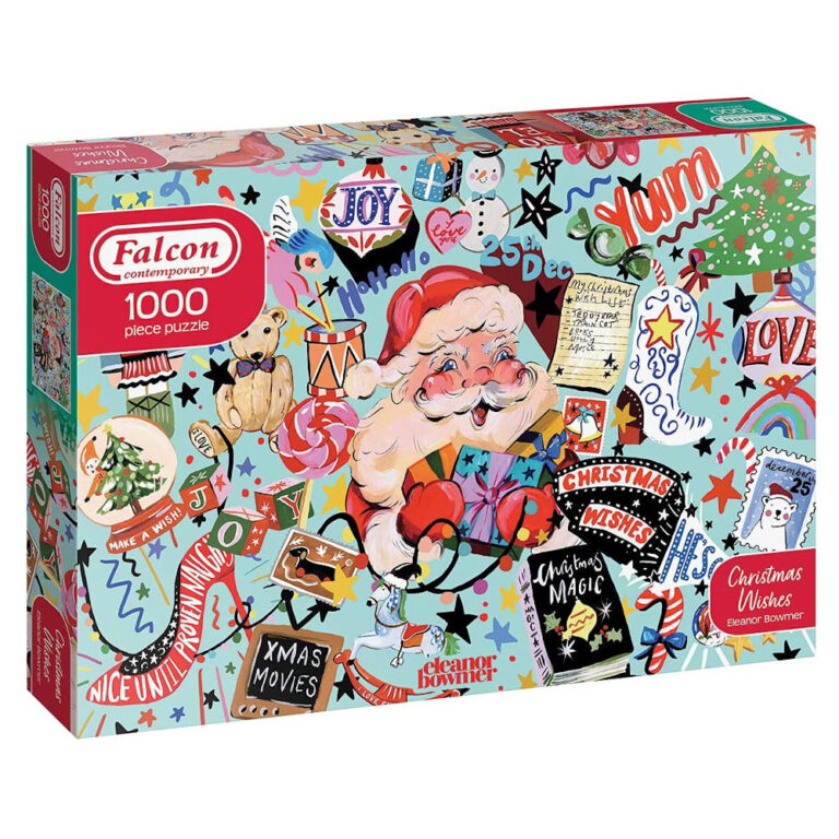 Falcon Contemporary Christmas Wishes Eleanor Bowmer 11360 1000 pieces jigsaw box