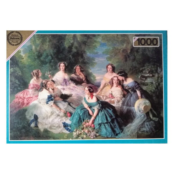 Falcon Empress Eugenie surrounded by her ladies in waiting Franz Xavier Winterhalter N0.3105 1000 pieces jigsaw box