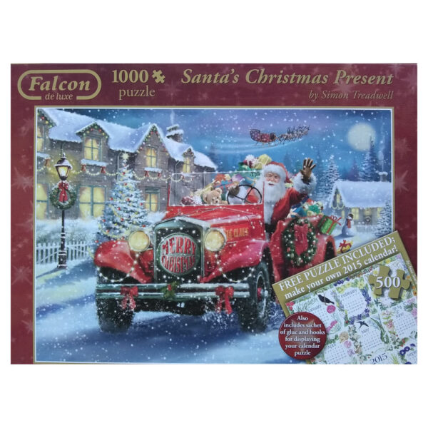 Falcon Santa's Christmas Present Simon Treadwell 11068 1000 pieces jigsaw box