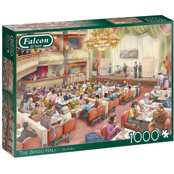 Falcon The Bingo Hall 11316 1000 pieces Jigsaw Box Nostalgic Scene by Alla Badsar
