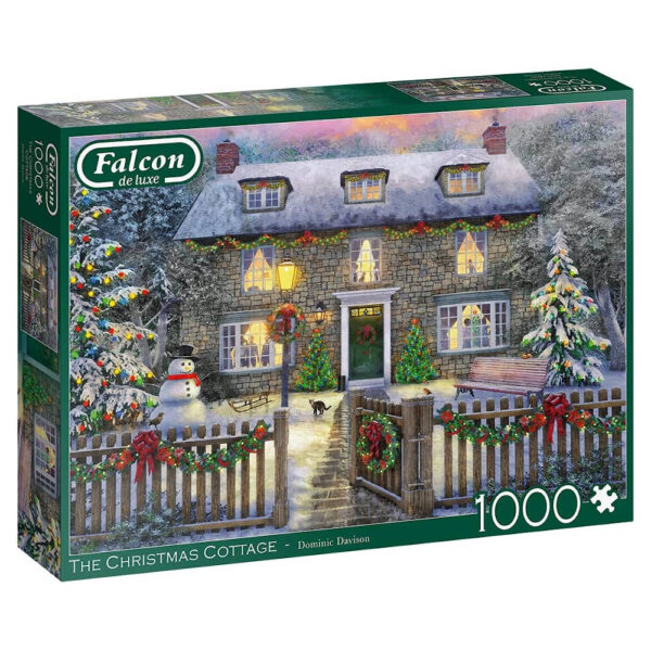 Falcon The Christmas Cottage Dominic Davison 11313 1000 pieces jigsaw box