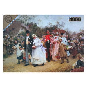 Falcon The Village Wedding by Sir Samuel Luke Fildes 1000 pieces jigsaw box