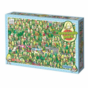 Gibsons Avocado Park Carton by Jelly Armchair G1044 250XL pieces jigsaw box