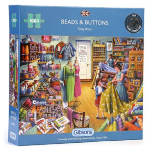 Gibsons Beads and Buttons Tony Ryan G6159 1000 pieces jigsaw box