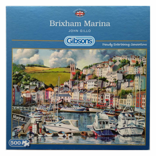 Gibsons Brixham Marina G3108 Jigsaw Box Harbour Scene