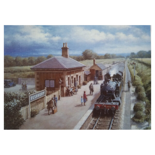 Gibsons Calling at Rushby Railway Scene by Don Breckon G600 1000 pieces jigsaw image