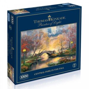 Gibsons Central Park in the Fall New York painting by Thomas Kinkade G6096 1000 pieces jigsaw box