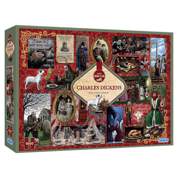 Gibsons Charles Dickens Book Club Tim Stringer G7124 1000 pieces jigsaw box