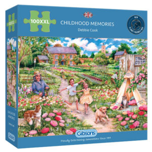 Gibsons Childhood Memories G2223 100XXL Jigsaw Box Children Playing in Garden by Debbie Cook