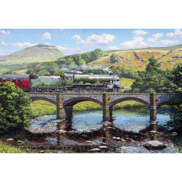 Gibsons Crossing the Ribble Gift Box Stephen Warnes G3417 500 pieces jigsaw image