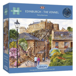 Gibsons Edinburgh The Vennel Terry Harrison G6226 Jigsaw Box