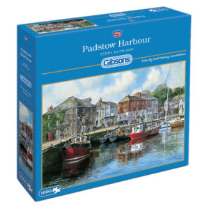 Gibsons G476 Padstow Harbour Jigsaw Box Boats Pub