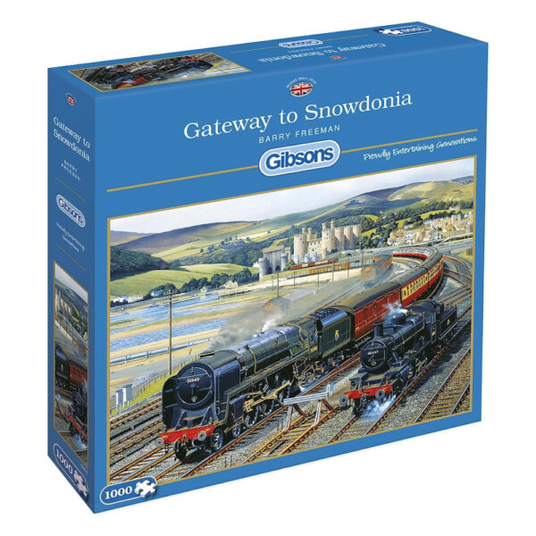 Gibsons Gateway to Snowdonia Barry Freeman G916 1000 pieces jigsaw box