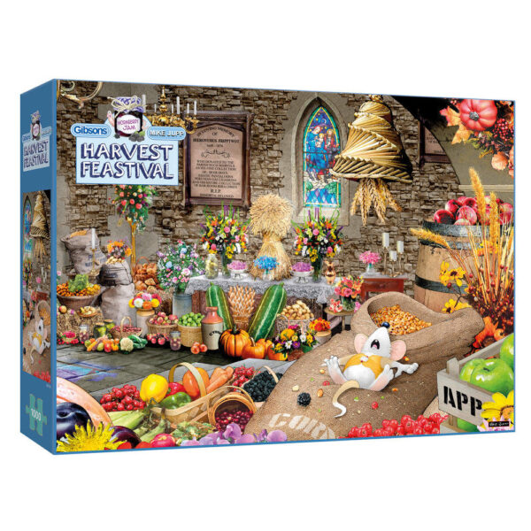 Gibsons Harvest Feastival Wormberry Jam Collection Mike Jupp G7116 1000 pieces jigsaw box
