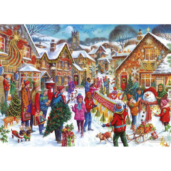 Gibsons Light up the Night by Tony Ryan Christmas Limited Edition 2021 G2021 1000 pieces jigsaw puzzle image