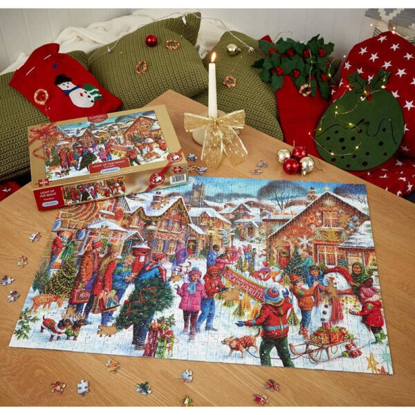 Gibsons Light up the Night Christmas Limited Edition 2021 G2021 1000 pieces jigsaw puzzle lifestyle