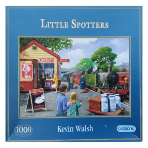 Gibsons Little Spotters trainspotters by Kevin Walsh G6073 1000 pieces jigsaw box