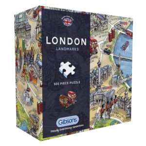 Gibsons London Landmarks G3402 Gift Box Jigsaw Puzzle Box