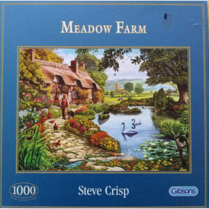 Gibsons Meadow Farm Steve Crisp G6086 1000 pieces jigsaw box