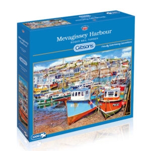 Gibsons Mevagissey Harbour Roger Neil Turner G6220 1000 pieces jigsaw box
