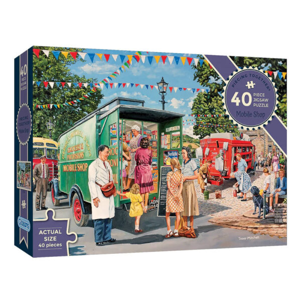 Gibsons Mobile Shop Piecing Together Trevor Mitchell G2258 40 pieces jigsaw box