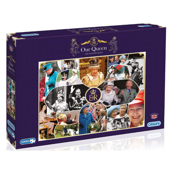 Gibsons Our Queen The Longest Reign G7068 1000 pieces jigsaw box