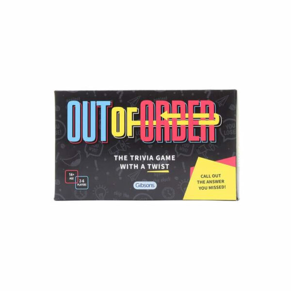 Gibsons Out of Order Trivia Party Game G9028 Box 720px