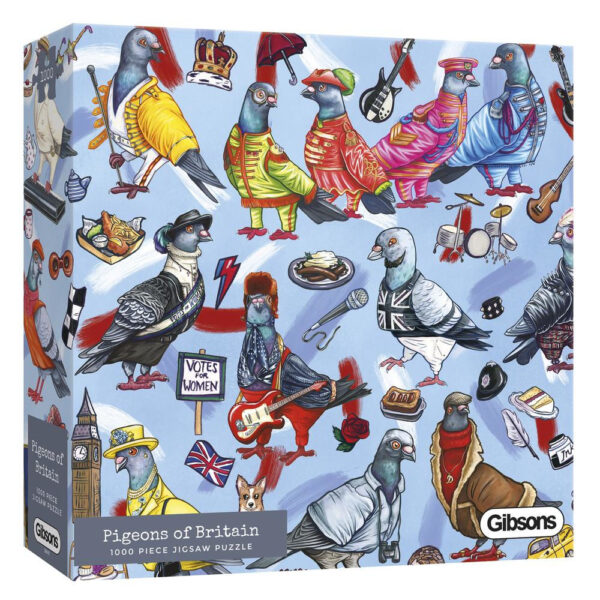 Gibsons Pigeons of Britain G6607 Jigsaw Box Image by Alice Tams