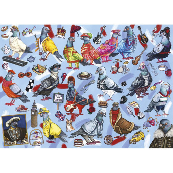 Gibsons Pigeons of Britain G6607 Jigsaw Image by Alice Tams