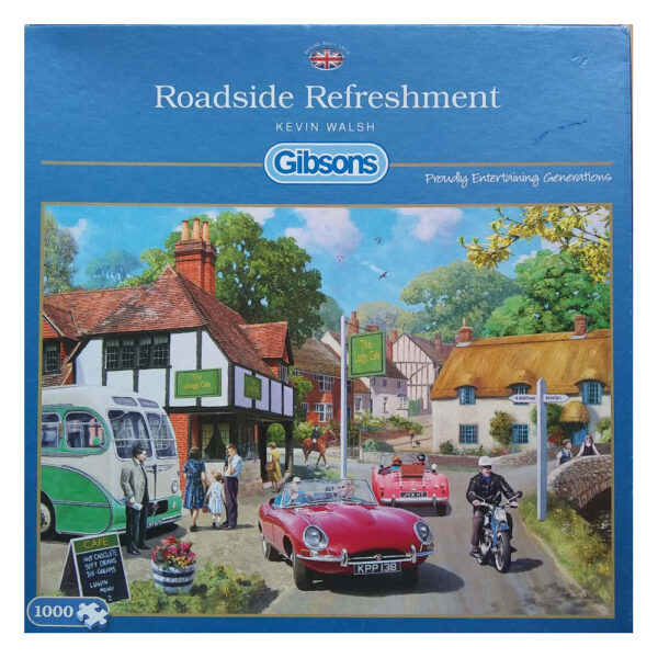 Gibsons Roadside Refreshment Kevin Walsh G6215 1000 pieces jigsaw box