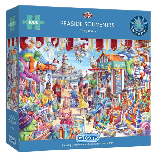Gibsons Seaside Souvenirs by Tony Ryan G6358 1000 pieces jigsaw box