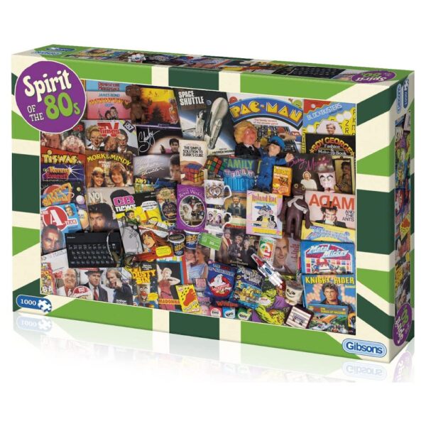 Gibsons Spirit of the 1980s G7087 1000 pieces jigsaw box