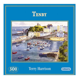 Gibsons Tenby G3038 Jigsaw Old Box Harbour Scene by Terry Harrison
