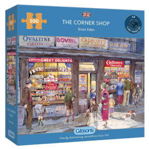 Gibsons The Corner Shop G857 Brian Eden Cadburys Chocolate Scene jigsaw box