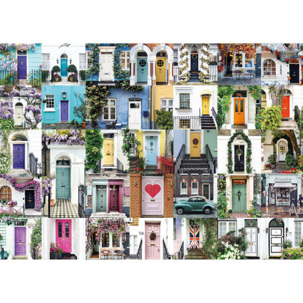 Gibsons The Doors of London by Bella Foxwell G6613 1000 pieces jigsaw image