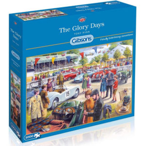 Gibsons The Glory Days G6200 Jigsaw Box Goodwood Revival Motoring Scene