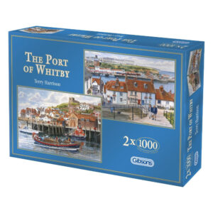 Gibsons The Port of Whitby Terry Harrison G5010 2x1000 pieces jigsaw box