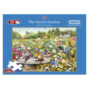 Gibsons The Secret Garden Birds and Butterflies by Greg Giordano G2210 100XXL pieces jigsaw box