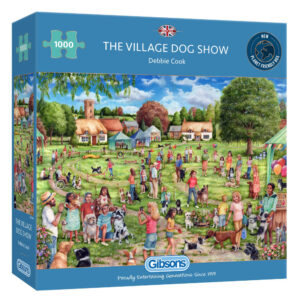 Gibsons The Village Dog Show Debbie Cook G6348 1000 pieces jigsaw box
