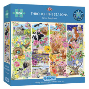 Gibsons Through The Seasons by Janice Daughters G6349 1000 pieces jigsaw box