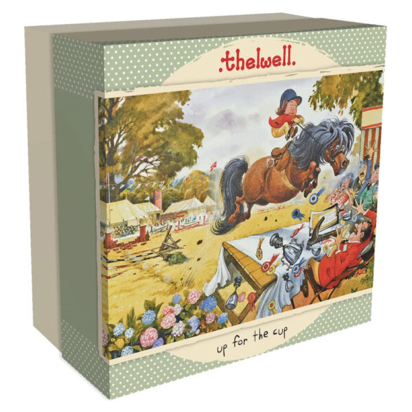 Gibsons Up for the Cup Thelwell G3408 Jigsaw Box Cartoon Pony Scene
