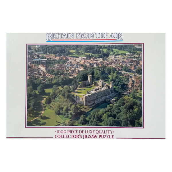 Gibsons Warwick Castle Britain from the Air G813 1000 pieces jigsaw box