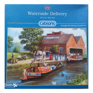 Gibsons Waterside Delivery Kevin Walsh Canal Scene G3030 Jigsaw 500 pieces box
