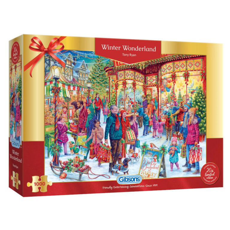 Gibsons Winter Wonderland 20th Christmas Limited Edition Tony Ryan G2022 1000 pieces jigsaw box