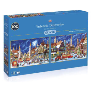 Gibsons Yuletide Deliveries Guido Borelli 2x500 pieces jigsaw box