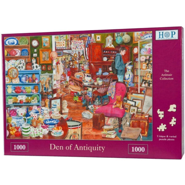 HOP Den of Antiquity Jigsaw Puzzle Box Antiques Shop Scene The Ardmair Collection